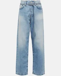 Acne Studios High-Rise Straight Jeans Toj 1991 Blau