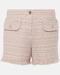 Versace Shorts aus Tweed Pink