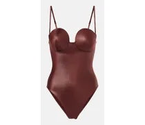 Retro Bustier-Badeanzug