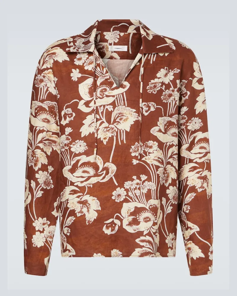 COMMAS Hemd aus Leinen Orange