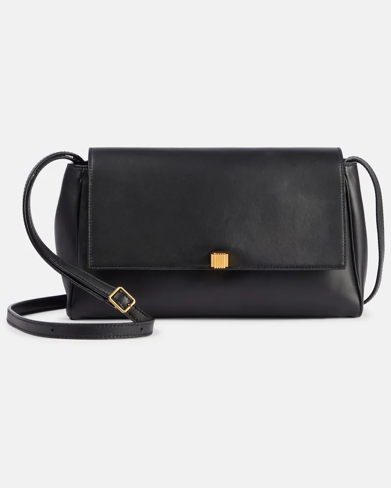 KHAITE Clutch Cate aus Leder Schwarz