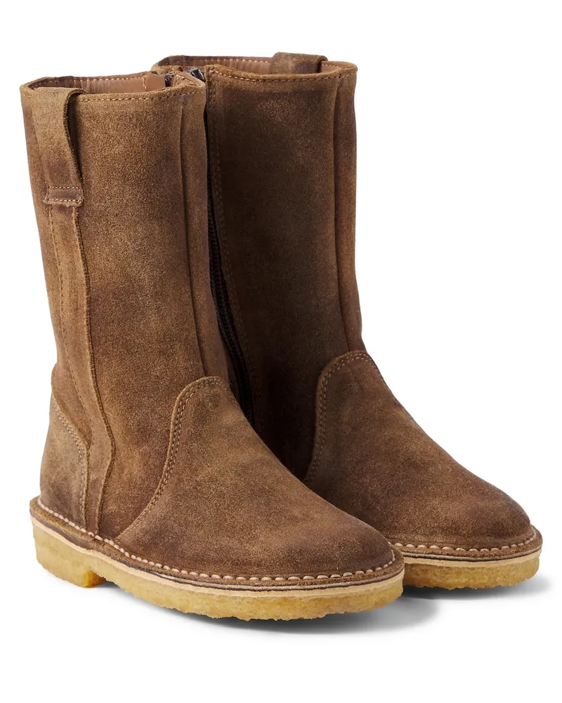 Pepe Jeans PèPè Stiefel Hunter aus Veloursleder Braun