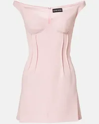 David Koma Off-Shoulder-Minikleid Pink