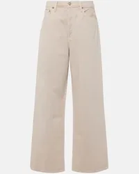 AGOLDE Wide-Leg Jeans Low Slung Baggy Beige