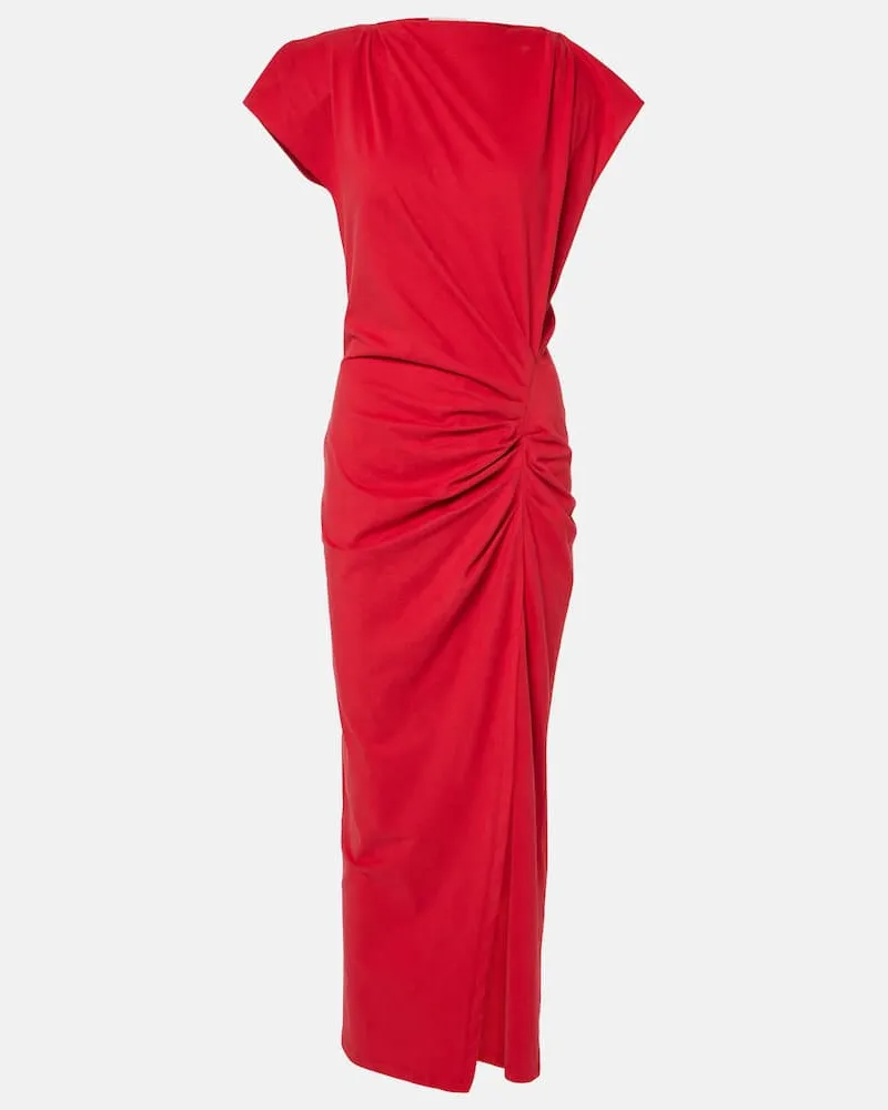 Isabel Marant Maxikleid Nadela aus Baumwoll-Jersey Rot