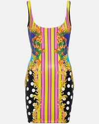 Versace Minikleid Medusa Palm Springs Multicolor