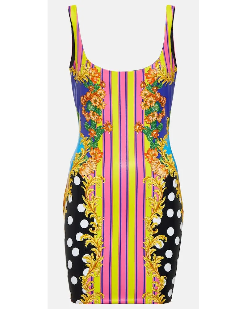 Versace Minikleid Medusa Palm Springs Multicolor