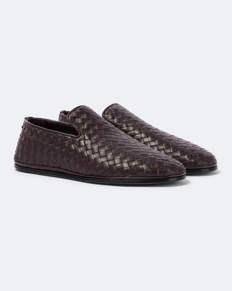 Bottega Veneta Slip-Ons Sunday aus Leder Braun