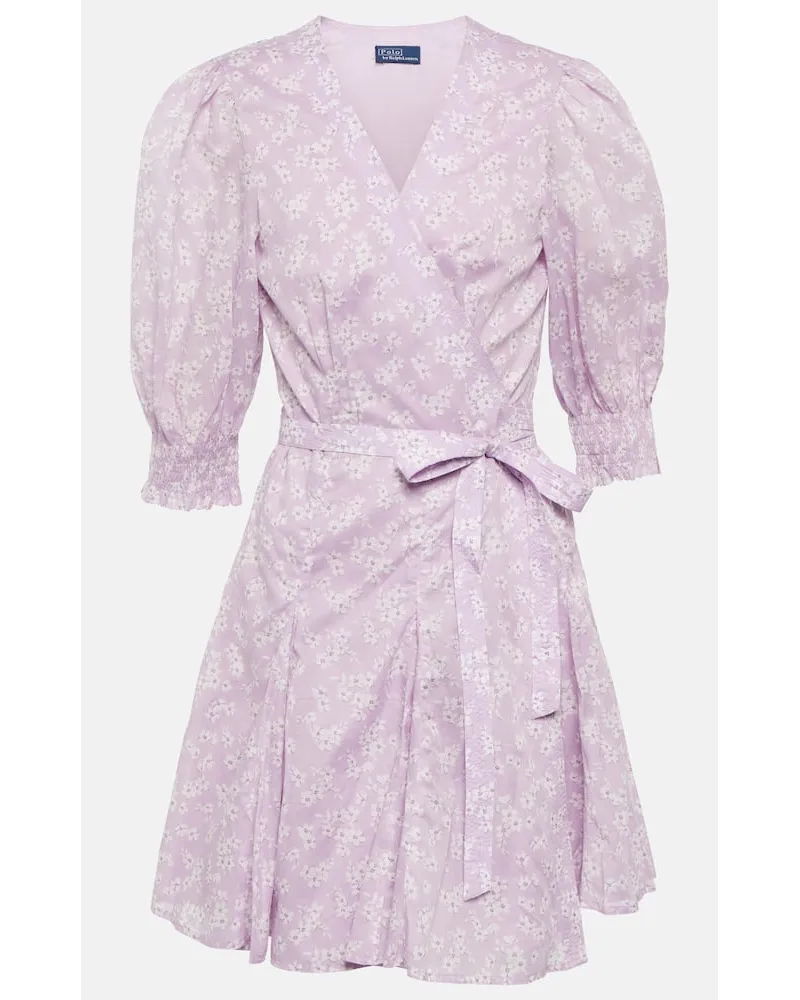 Ralph Lauren Minikleid aus Baumwolle Lila