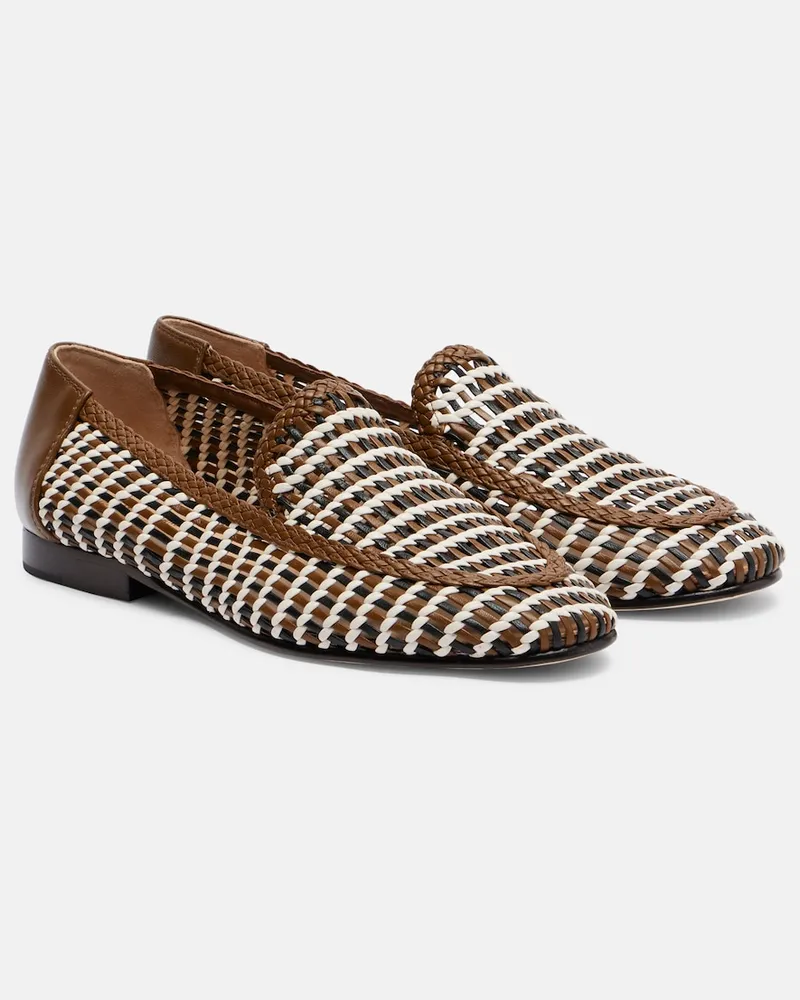 Veronica Beard Loafers Prilla aus Leder Braun