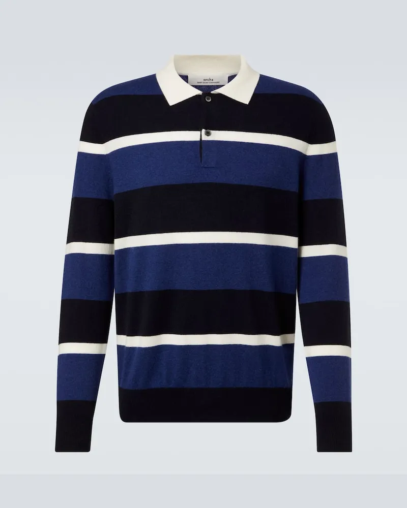 arch4 Polopullover aus Kaschmir Blau