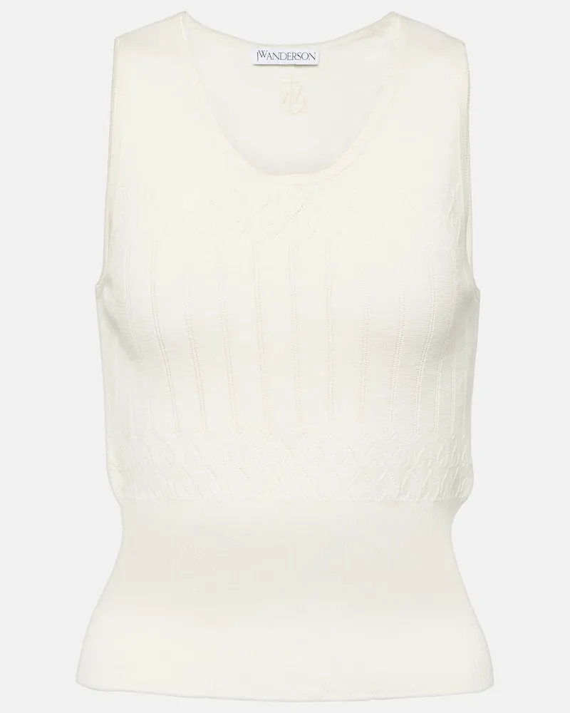 J.W.Anderson Top aus einem Baumwollgemisch Weiß