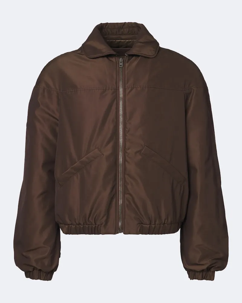Christophe Lemaire Blouson aus Cavas Braun