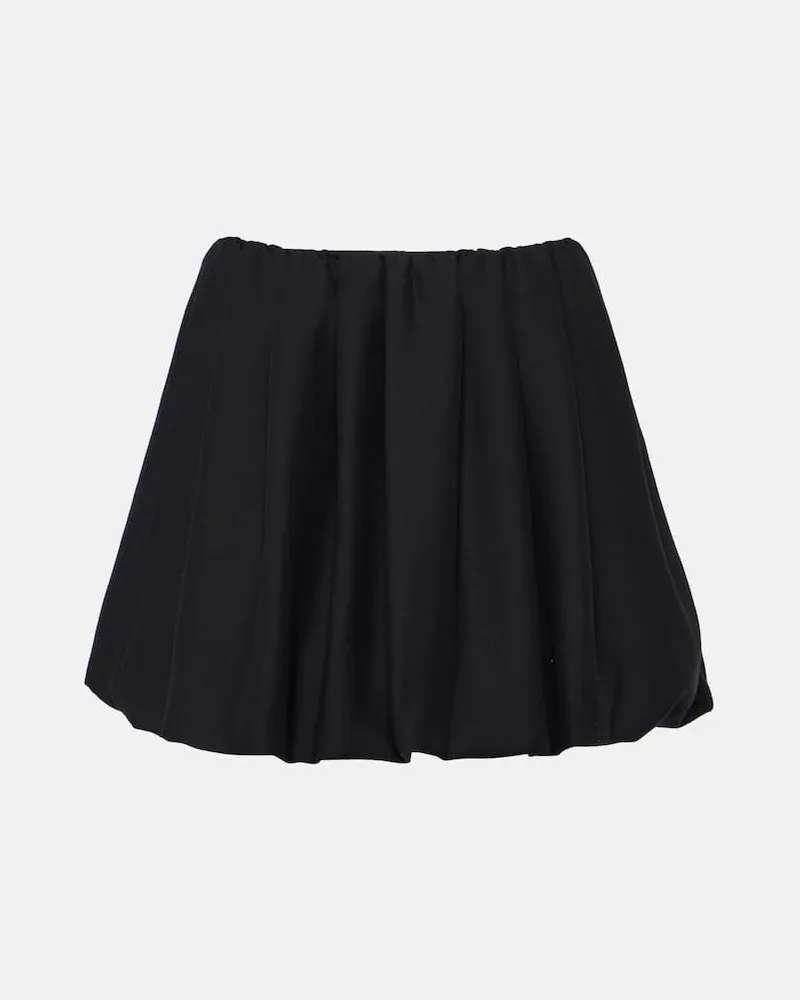 Valentino Garavani Minirock aus Crepe Couture Schwarz