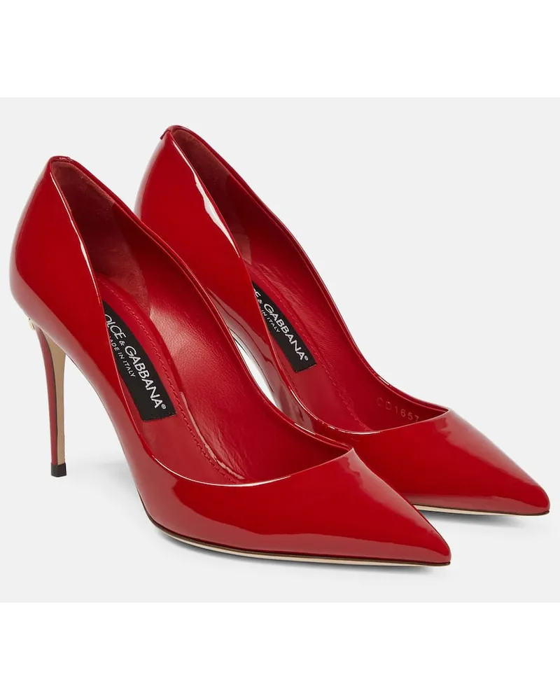 Dolce & Gabbana Pumps Cardinale aus Lackleder Rot