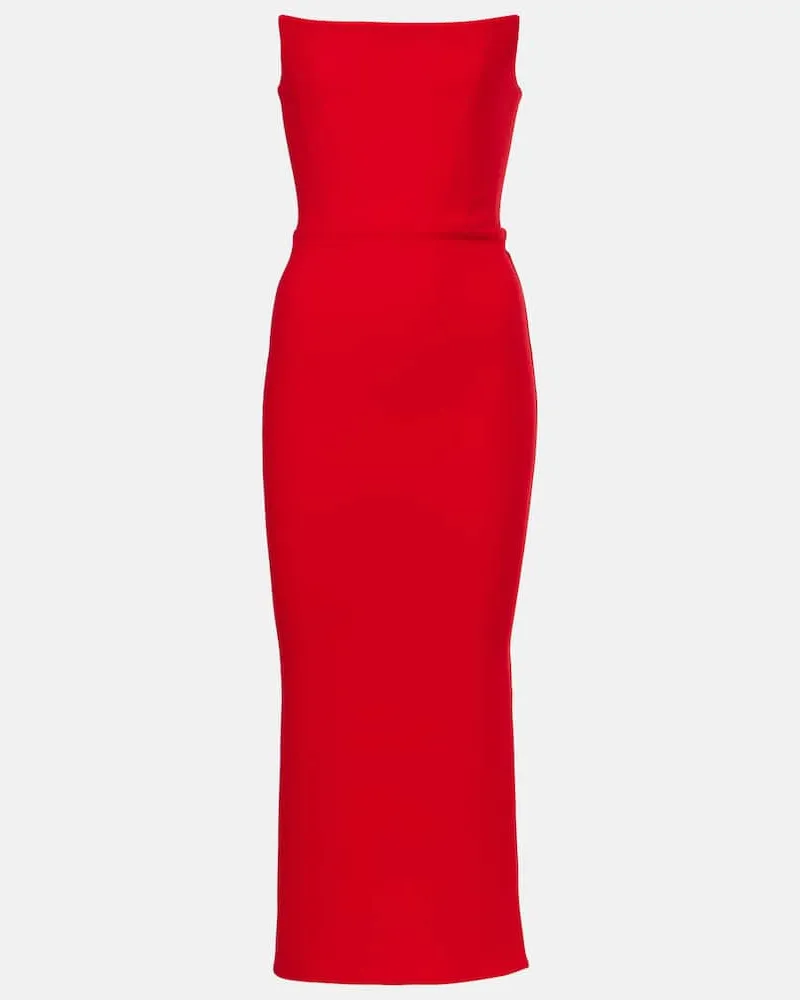 Alex Perry Cocktailkleid aus Crêpe Rot