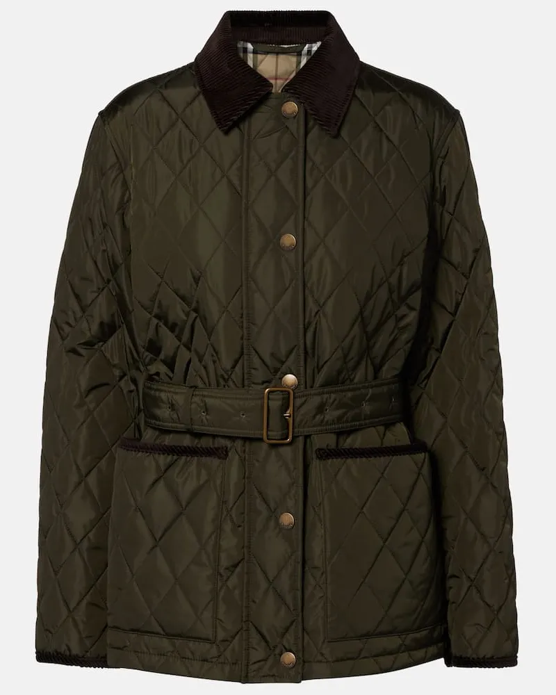Burberry Steppjacke mit Cord Grün