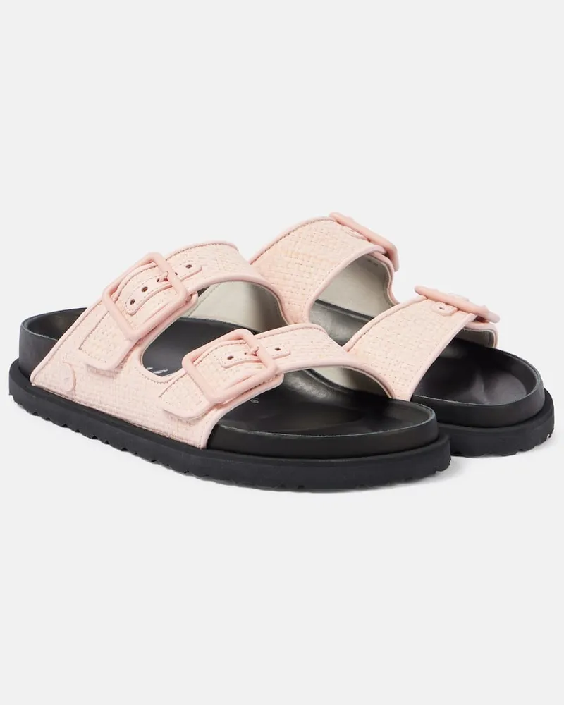 Birkenstock Sandalen Arizona Luxe aus Raffiabast Rosa