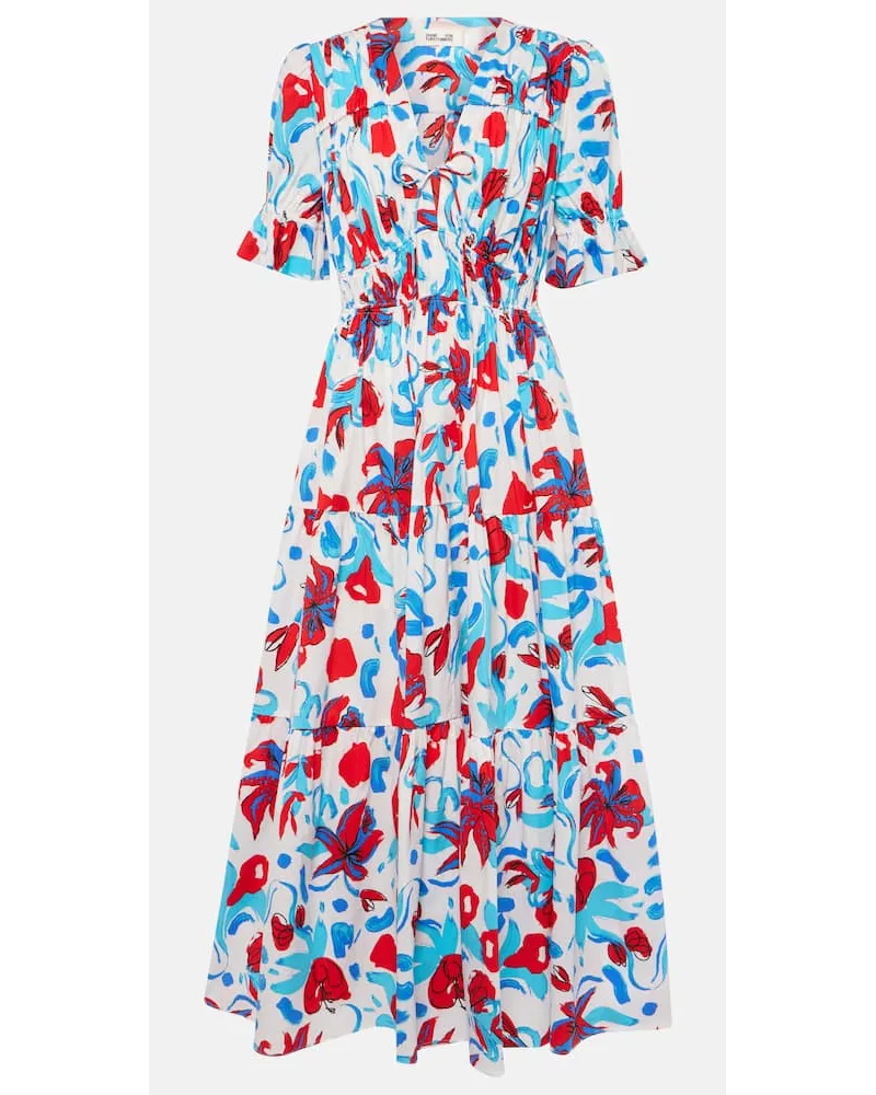 Diane von Furstenberg Maxikleid Avery aus einem Baumwollgemisch Rot