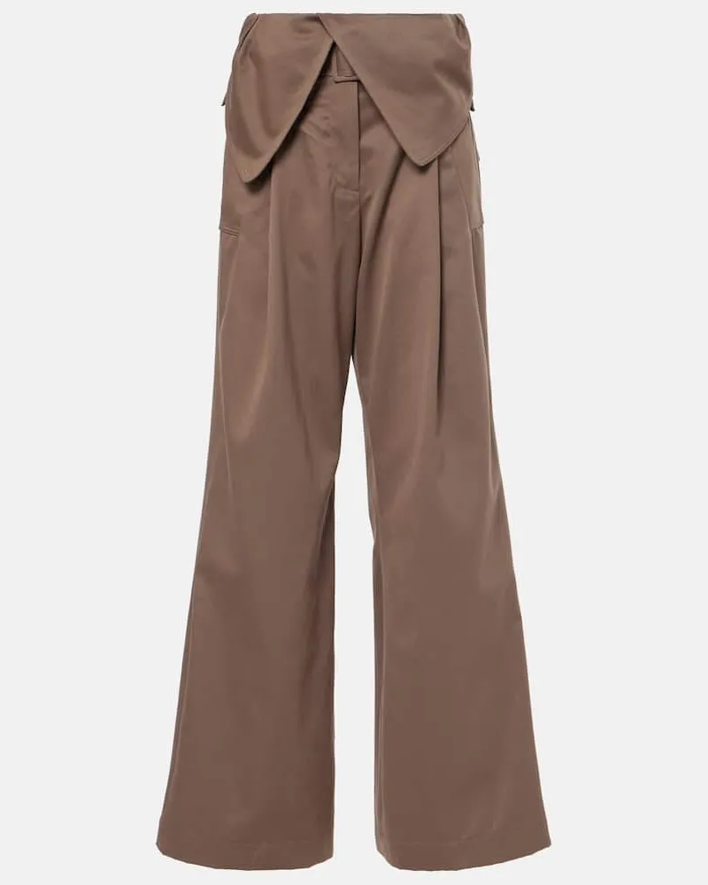 J.W.Anderson Weite Hose aus Baumwoll-Twill Braun