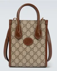 Gucci Tote GG Supreme aus Canvas Beige