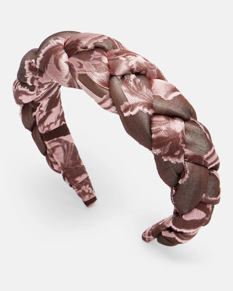 La DoubleJ Haarreif Rapunzel aus Jacquard Rosa