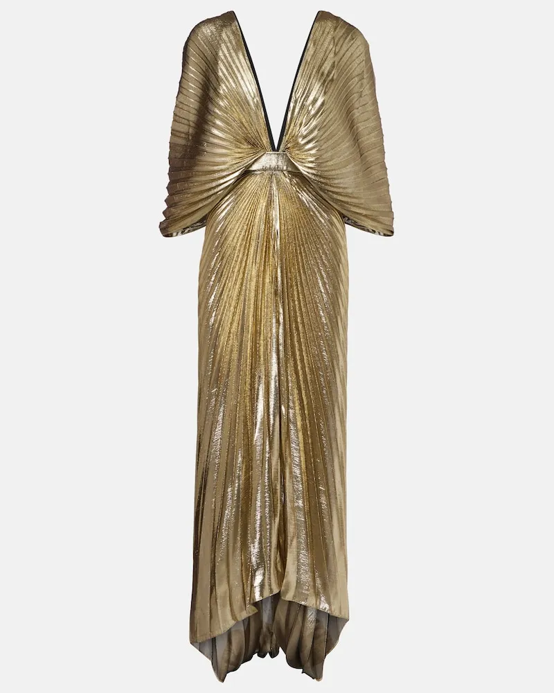 Roberto Cavalli Robe aus Lamé Gold