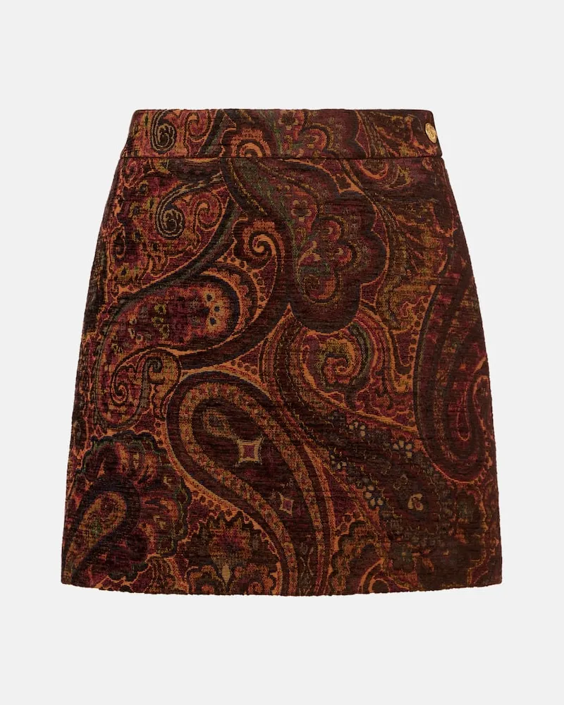 Chloé Chloé Minirock aus Jacquard Rot