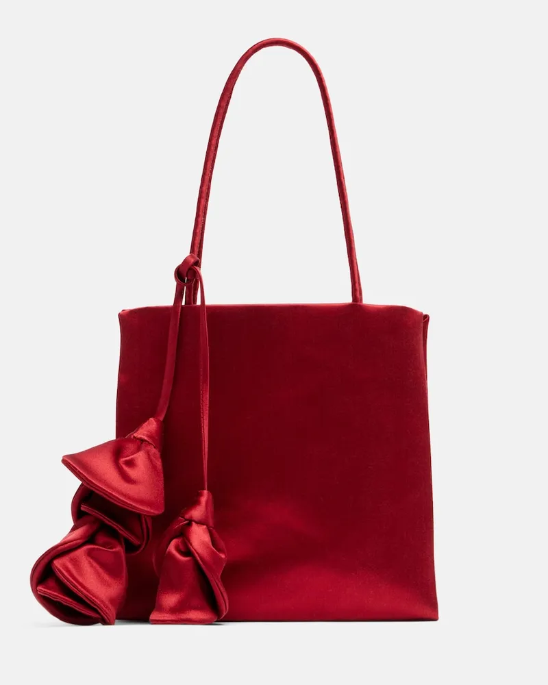 Magda Butrym Schultertasche Julia aus Satin Rot