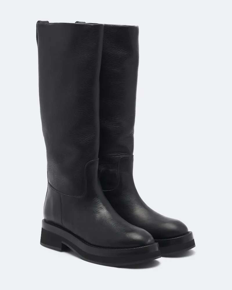 Paris Texas Stiefel Napa aus Leder Schwarz