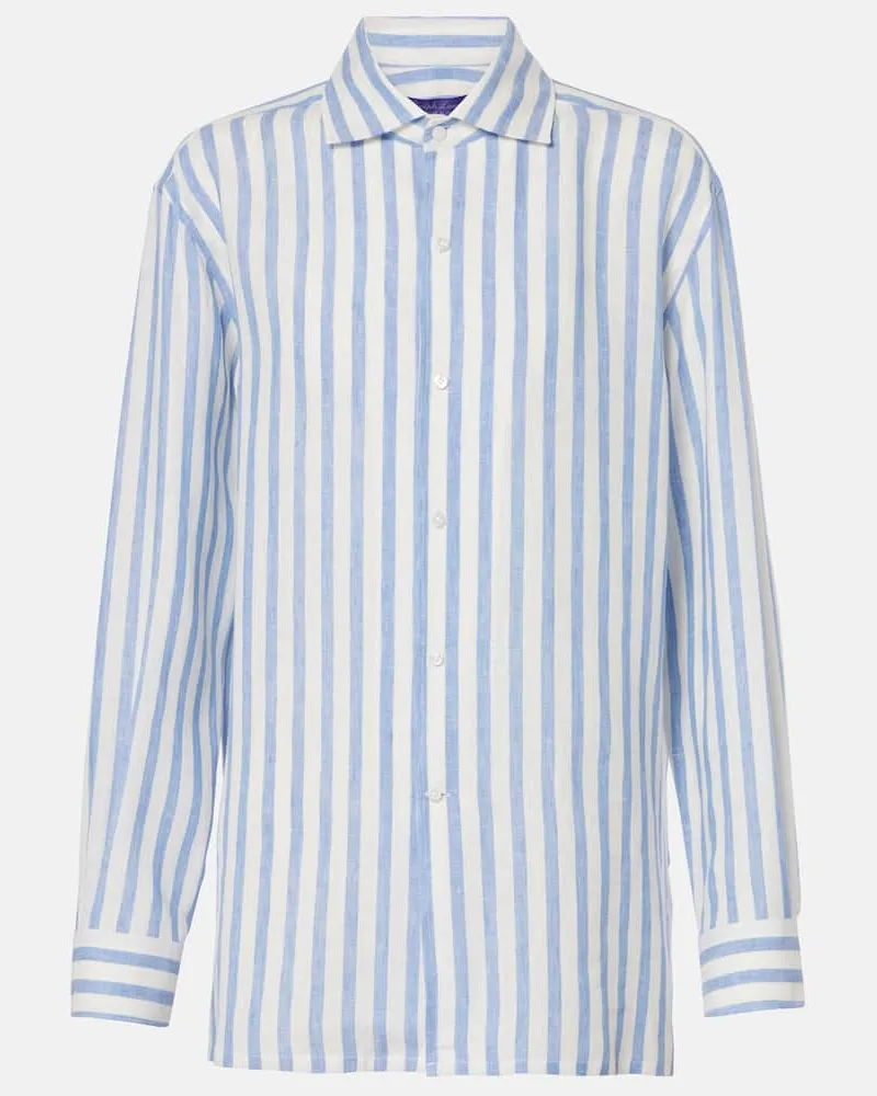 Ralph Lauren Hemd aus Leinen Blau