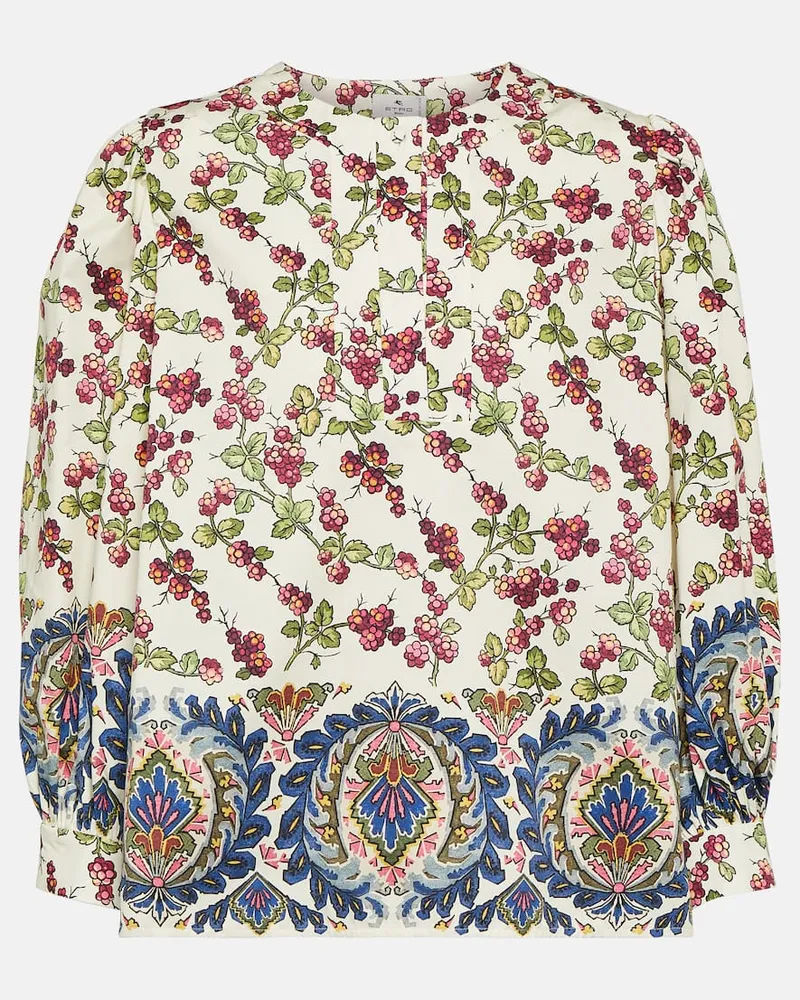 Etro Bedrucktes Top Weiß