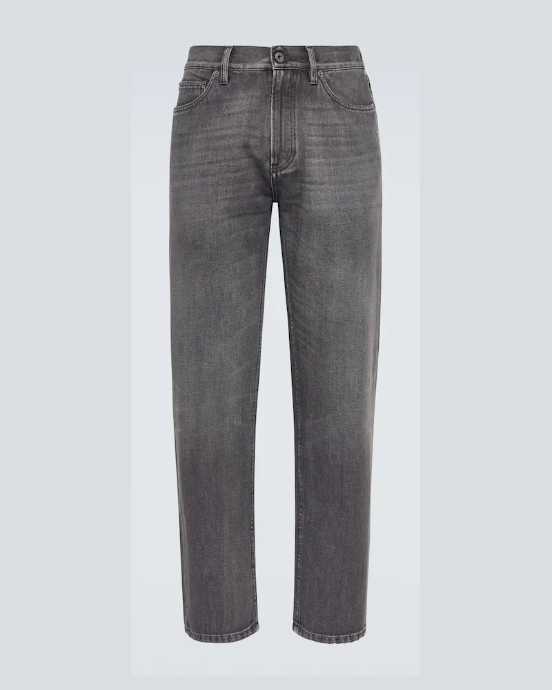 Ermenegildo Zegna Straight Jeans Roccia Grau