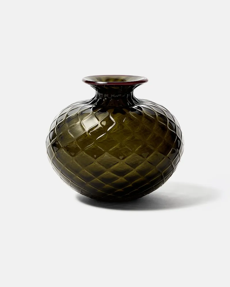 Venini Vase Monofiori Balloton Small Grün