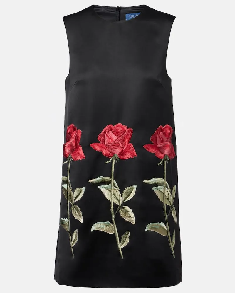LEO LIN Besticktes Minikleid Yvonne Schwarz