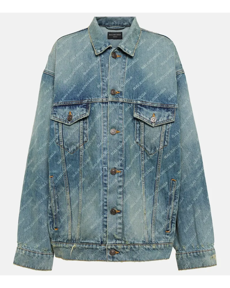 Balenciaga Jeansjacke Blau