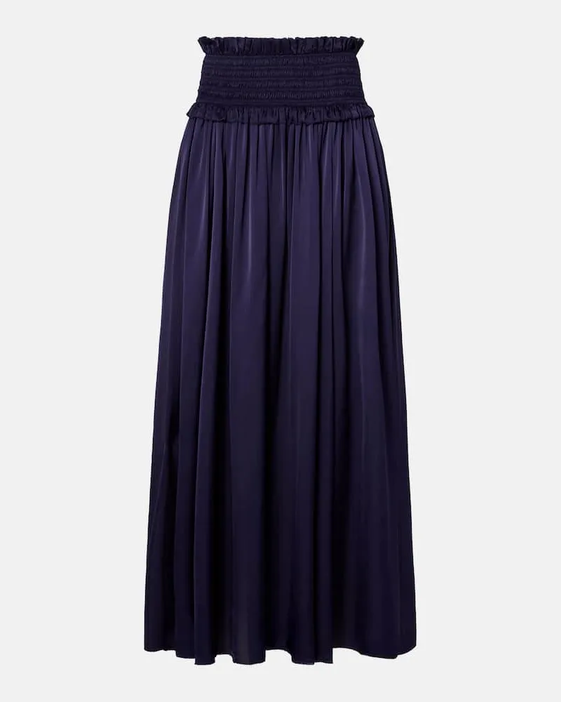 Zimmermann Maxirock Dream aus Seide Blau