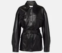 Lederjacke Saharienne