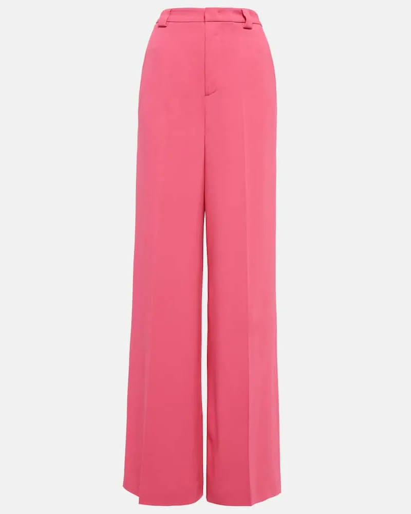 RED Valentino Weite High-Rise-Hose Rosa