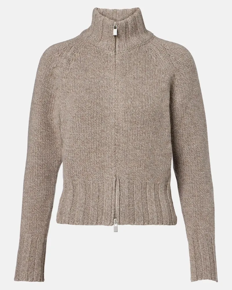 Magda Butrym Jacke aus Kaschmir Beige