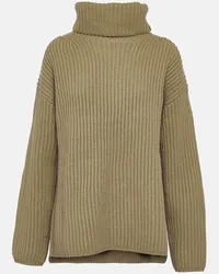 Joseph Rollkragenpullover aus Wolle Gruen