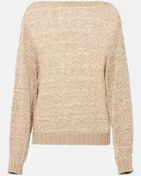 Loro Piana Pullover aus Seide Beige