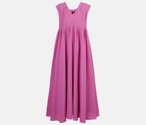 Maxikleid Piega aus Ramie und Baumwolle