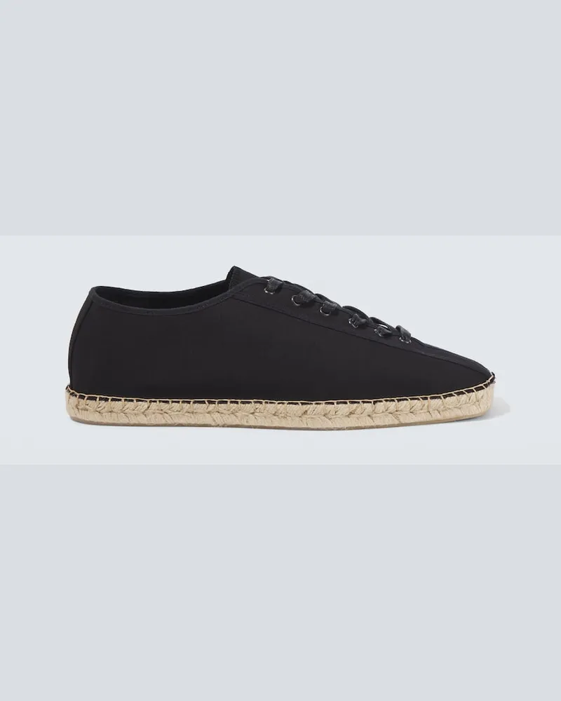 Christophe Lemaire Espadrilles Linoleum aus Canvas Schwarz