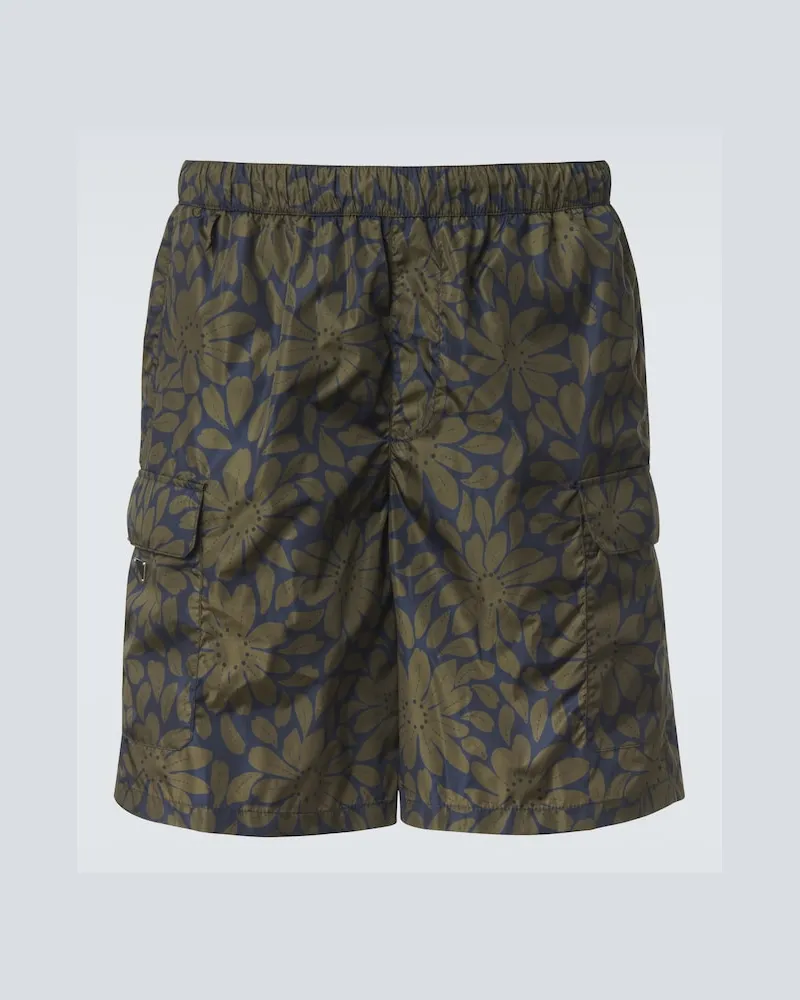 Prada Badeshorts aus Re-Nylon Blau