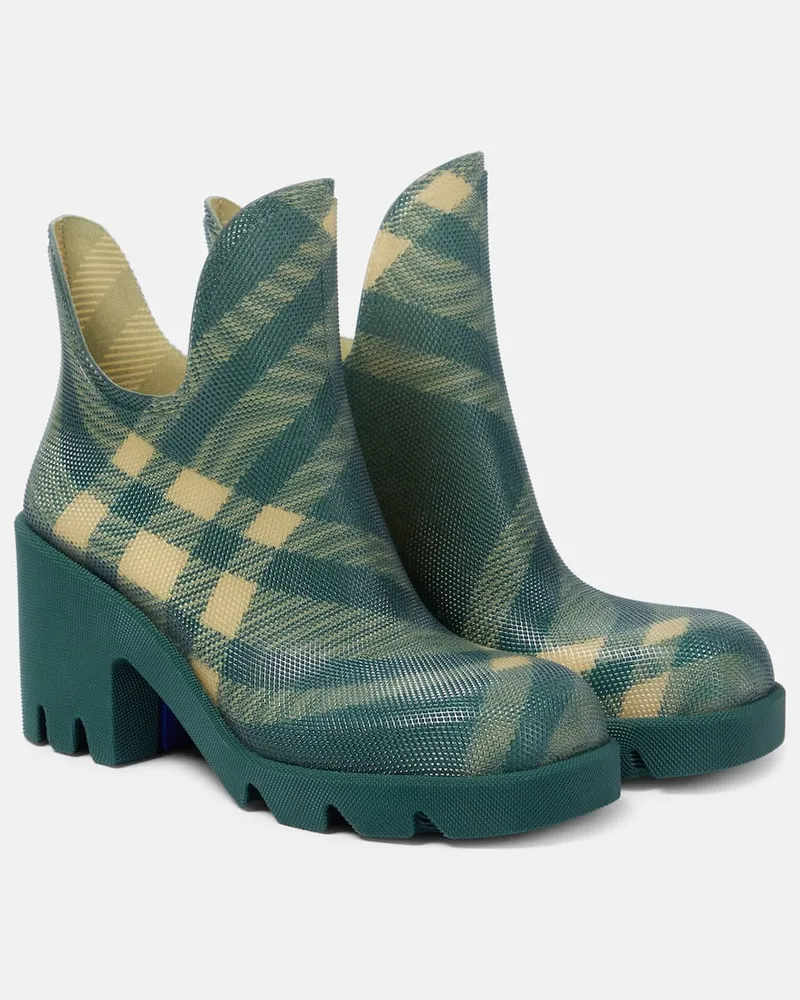 Burberry Ankle Boots Burberry Check 65 Grün