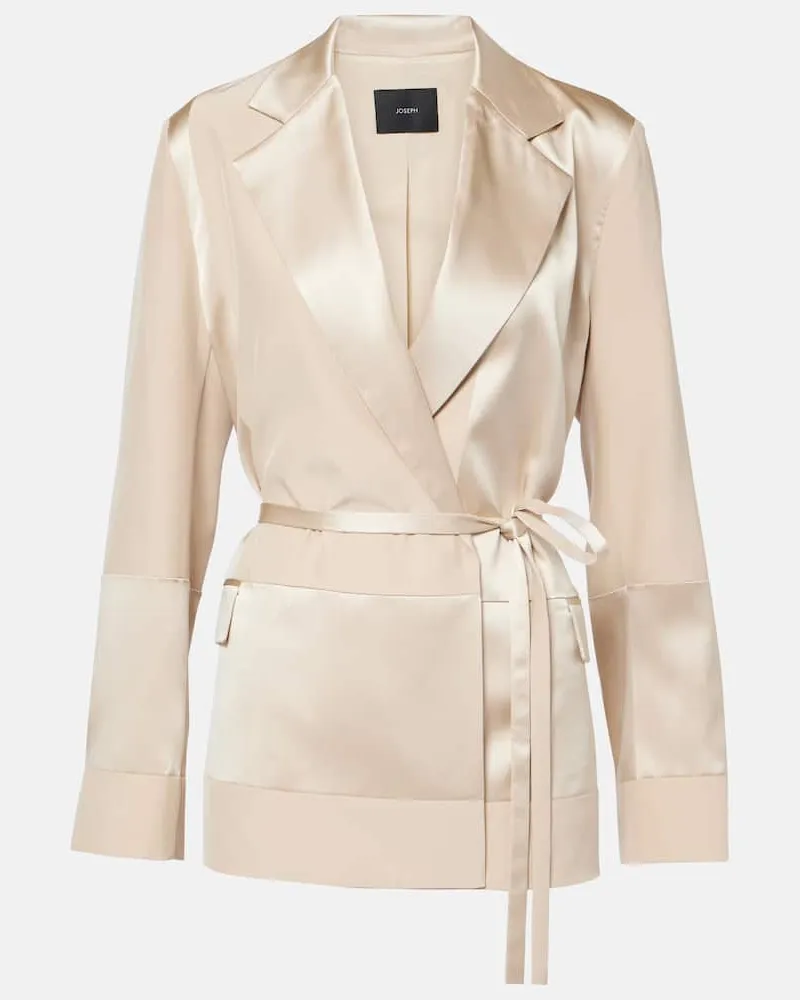 Joseph Jacke Amelia aus Seidensatin Beige