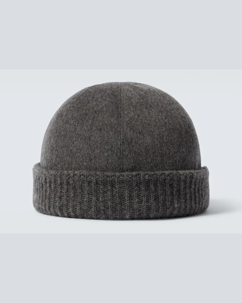 Loro Piana Mütze aus Kaschmir Grau