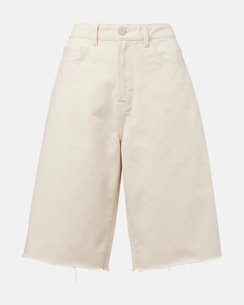 Róhe Róhe High-Rise Jeansshorts Beige
