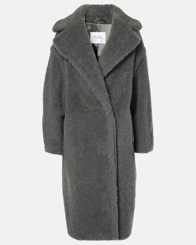 Max Mara Mantel Teddy Bear Icon aus Teddyfleece Grau